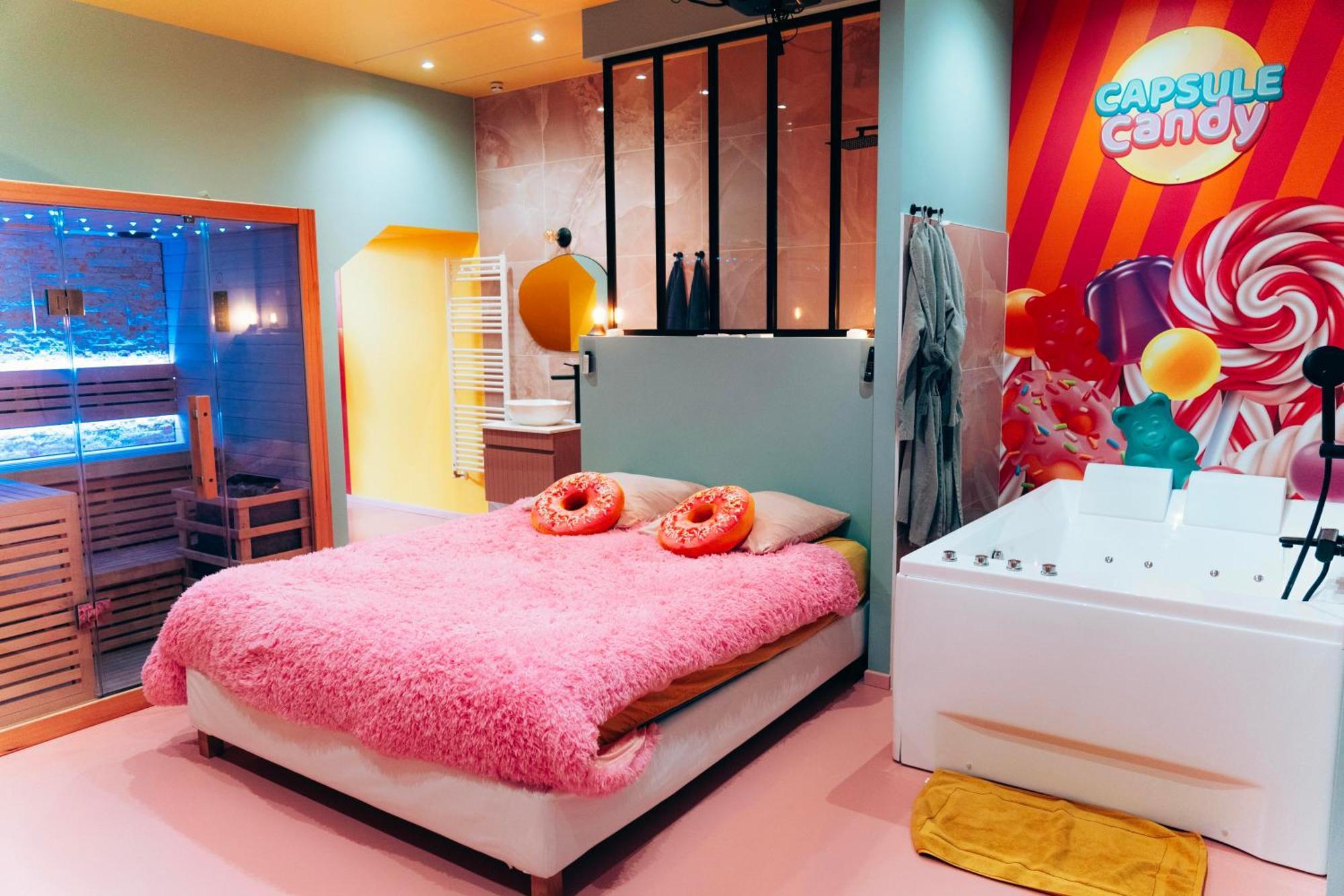 Capsule Bonbon - Balneo - Sauna - Billard - Nintendo Switch Douai Exterior photo
